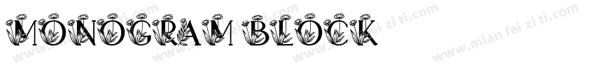 monogram block字体转换